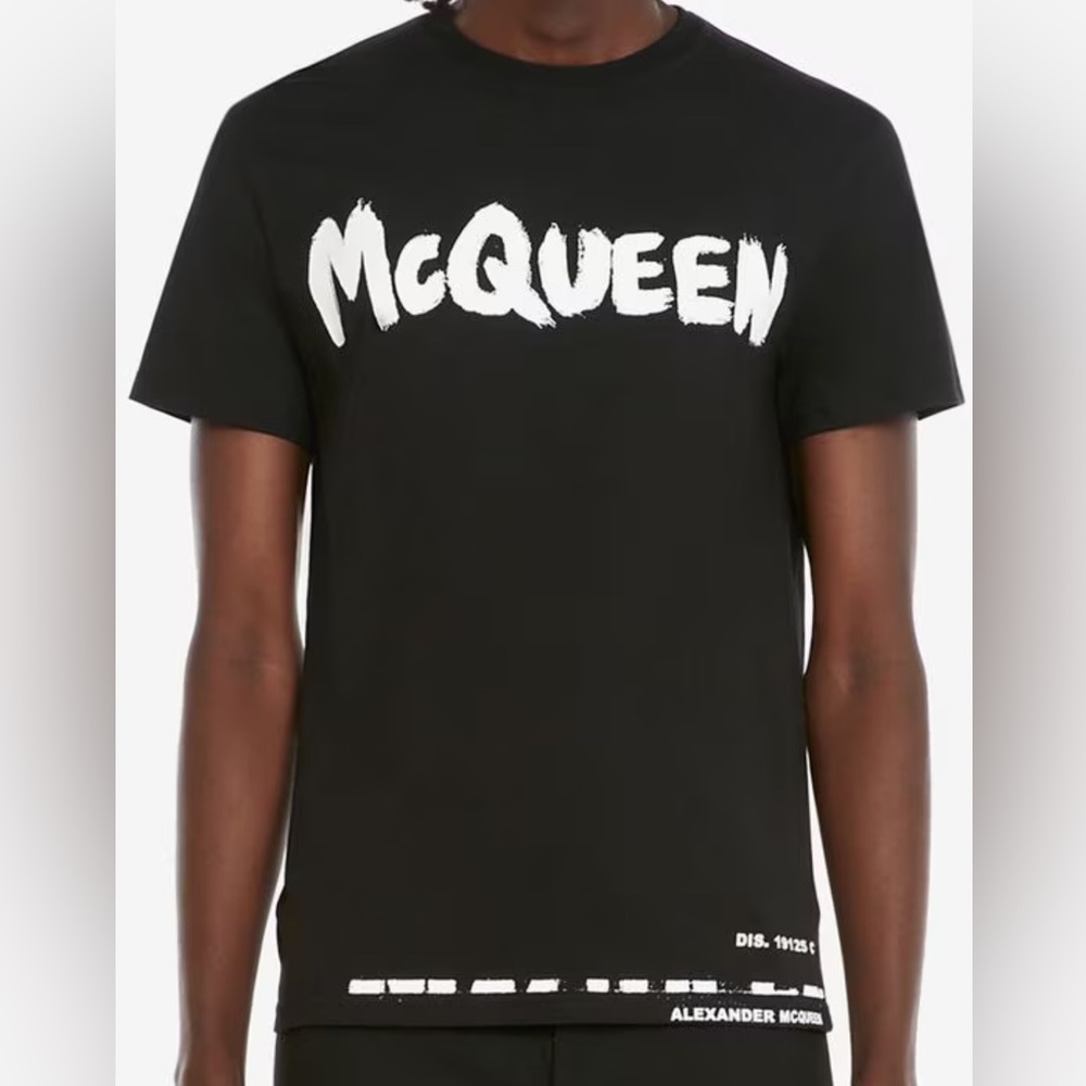 Men's McQueen Graffiti T-shirt in Black-Size 3x